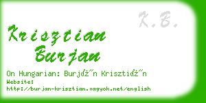 krisztian burjan business card